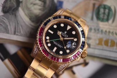 ROLEX GMT  Automatic Movement Premium Steel Black 40MM Watch